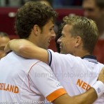 Jan Siemerink Robin Haase Davis Cup 2013 Nederland Oostenrijk 9952