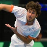 Robin Haase Davis Cup NL Finland 10 feb 2012 4517