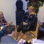 Kiki met de pers NL Fed Cup NL Aus 5447