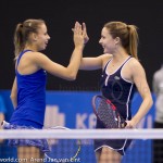 Magda Linette Alizé Cornet Katowice 2015 1040