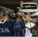 Mansour Bahrami Afas TC 2013 met Wilander 3854