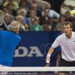 Mansour Bahrami Afas TC 2013 met Wilander 3873