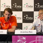Arantxa Rus Paul Haarhuis na winst Rus Fed Cup NL 2015 8417