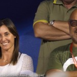 Flavia Penetta and father Fulvio while Fabio Fognini speeching Final Umag 2016 4513