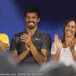 Flavia Penetta and trainers while Fabio Fognini speeching Final Umag 2016 4509