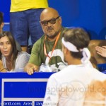 Flavia Penetta, father, sister, Alberto, watching Fabio Fognini Final Umag 2016 4254
