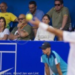 Flavia Penetta, father, sister, trainers watching Fabio Fognini Final Umag 2016 4012