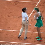 Kristina Mladenovic discussie scheids RG 2017 9359